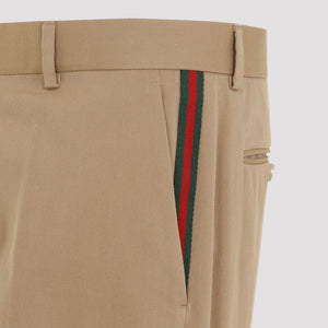 GUCCI Refined Cotton Trousers