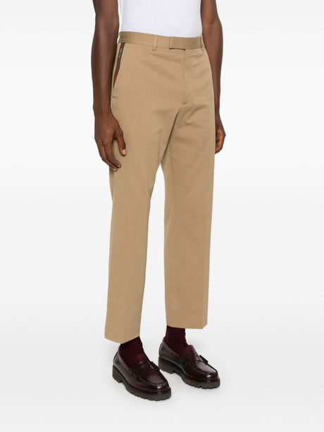 GUCCI Tailored Trousers with Signature Trim for Men