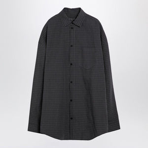 BALENCIAGA Sleek Black Cotton Poplin Shirt