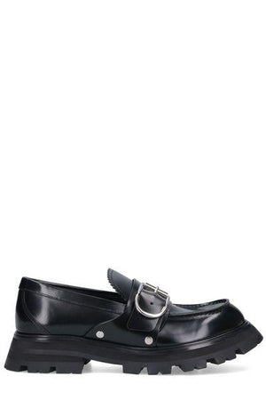 ALEXANDER MCQUEEN Seal Signature Leather Loafers