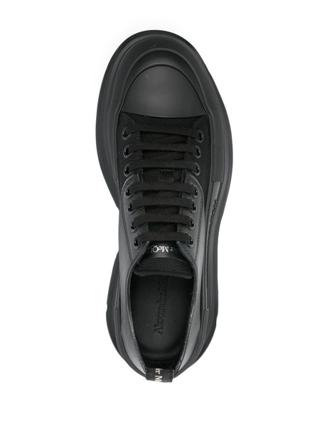 ALEXANDER MCQUEEN Sleek Leather Tread Slick Sneaker for Men