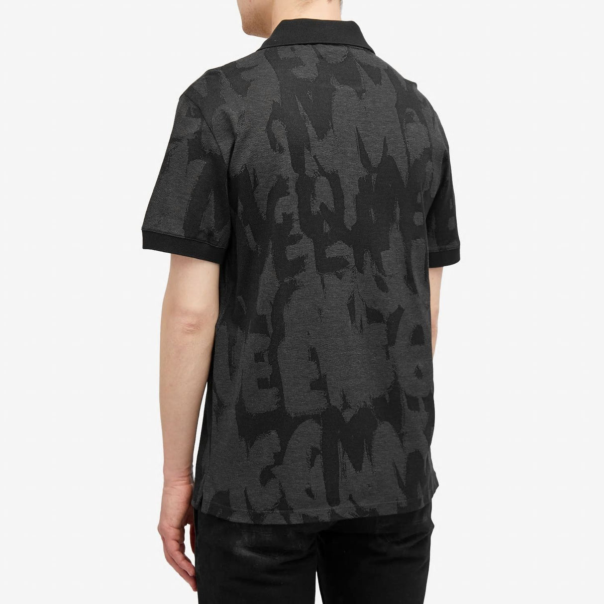 ALEXANDER MCQUEEN Graffiti Print Polo for Men