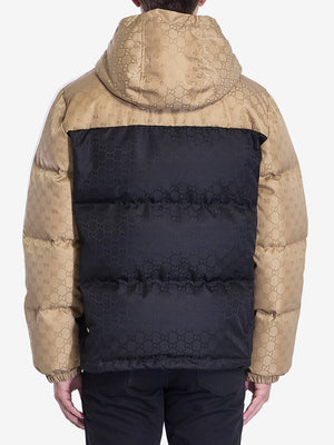 GUCCI Hooded GG Fabric Down Jacket