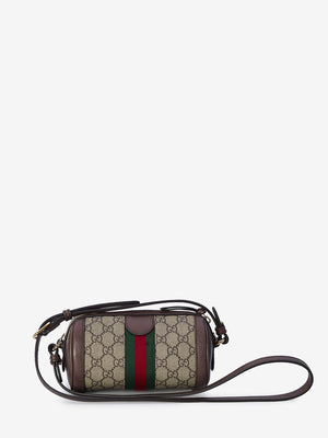 GUCCI Mini Ophidia Canvas Shoulder Handbag 18.5x10x10cm