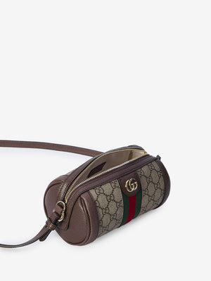 GUCCI Mini Ophidia Canvas Shoulder Handbag 18.5x10x10cm