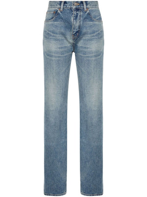 SAINT LAURENT Classic Straight Leg Denim Jeans for Women