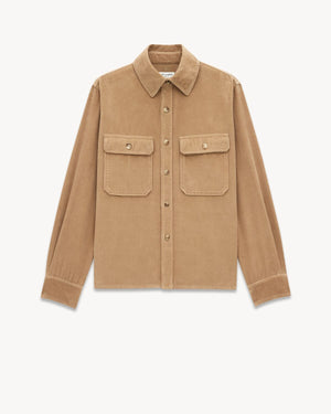 SAINT LAURENT Fall Collection Cotton Overshirt