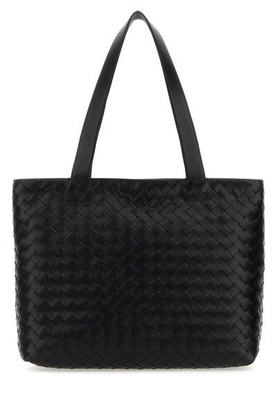 BOTTEGA VENETA Mini Intrecciato Weave Leather Tote, 44x28.5 cm