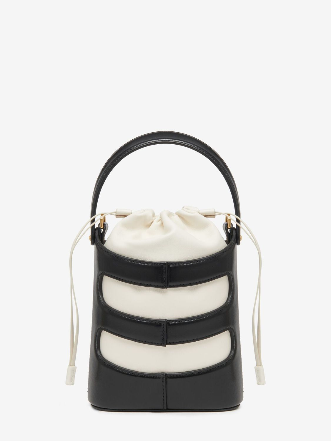 ALEXANDER MCQUEEN The Rise Mini Leather Bucket Bag