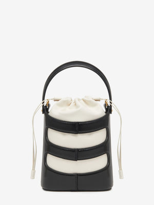 ALEXANDER MCQUEEN The Rise Mini Leather Bucket Bag