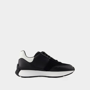 ALEXANDER MCQUEEN Sprint Runner Men's Black Sneakers