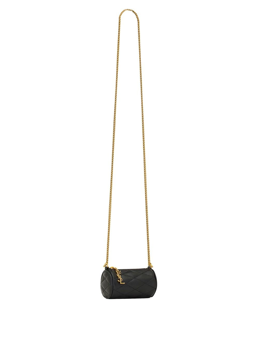 SAINT LAURENT Micro Lambskin Tube Handbag