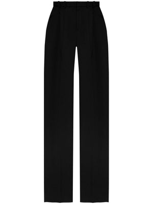 SAINT LAURENT Elegant Wool Wide-Leg Trousers