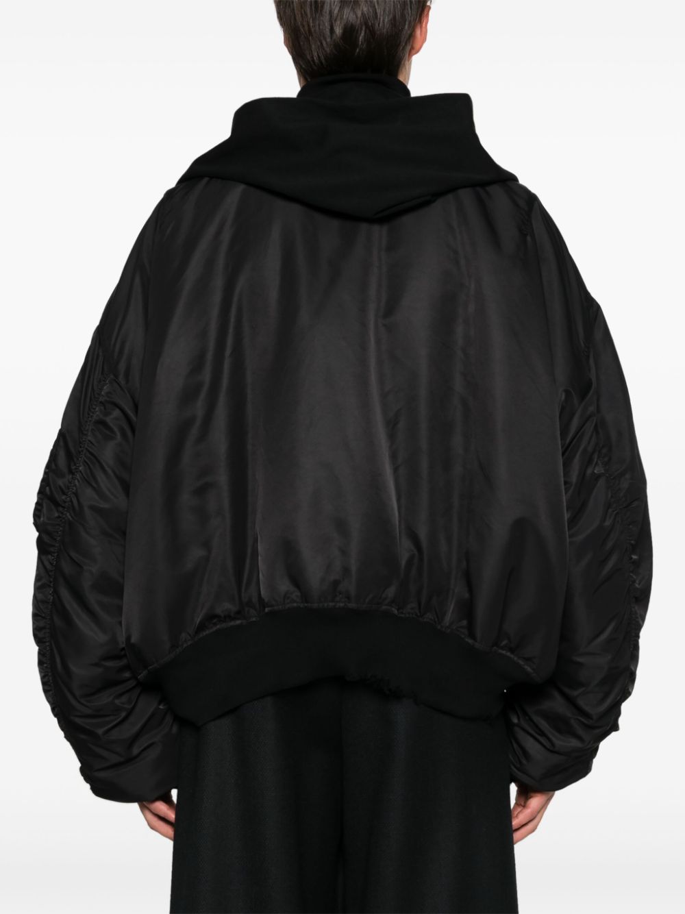 BALENCIAGA Men's Mini Logo Sleeve Padded Jacket