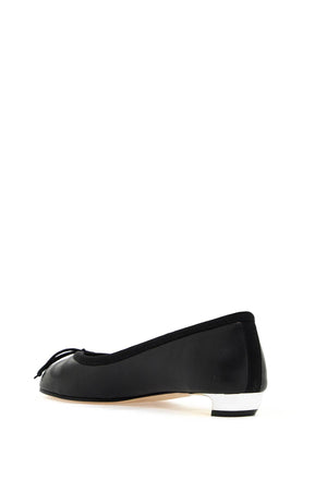 ALEXANDER MCQUEEN Armadillo Accented Leather Ballet Flats