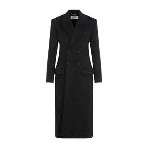 SAINT LAURENT Elegant Wool-Cashmere Long Jacket for Women