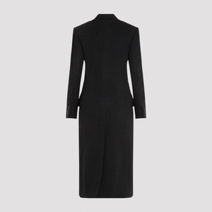 SAINT LAURENT Elegant Wool-Cashmere Long Jacket for Women