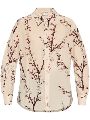 ALEXANDER MCQUEEN Cherry Blossom Cotton Shirt for Women