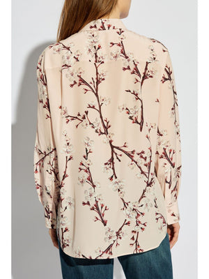 ALEXANDER MCQUEEN Cherry Blossom Cotton Shirt for Women