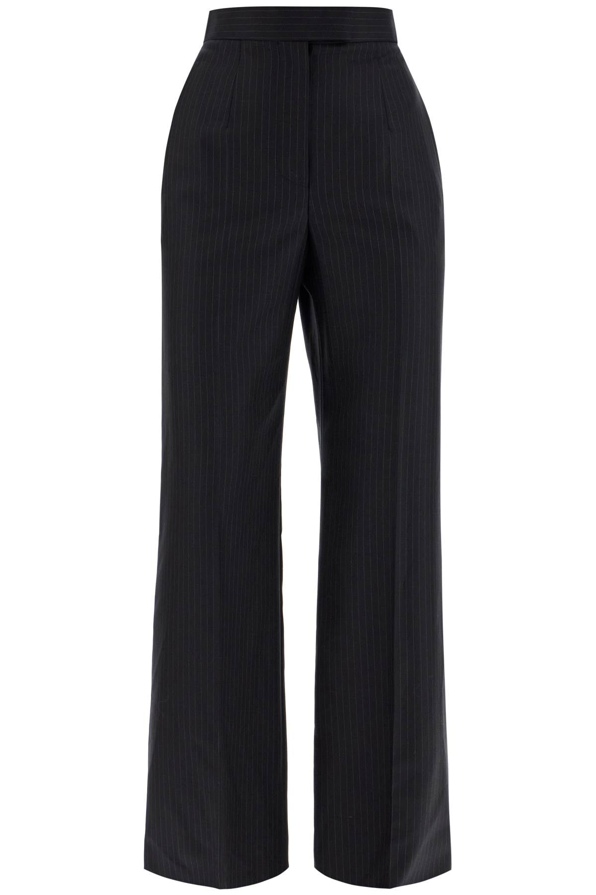 ALEXANDER MCQUEEN Elegant Wide-Leg Pinstripe Trousers