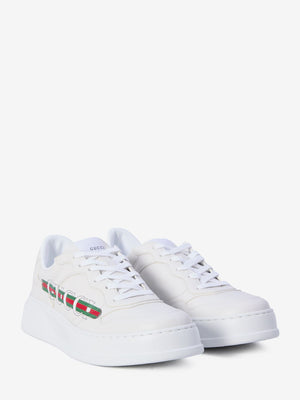 GUCCI Luxury White Demetra Sneaker 1.5cm