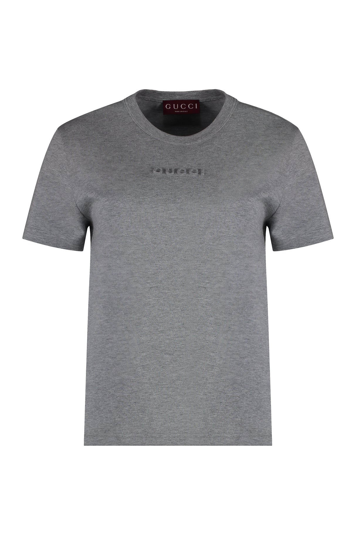 GUCCI Slim Fit Crew-Neck T-Shirt with Tonal Embossed Detailing