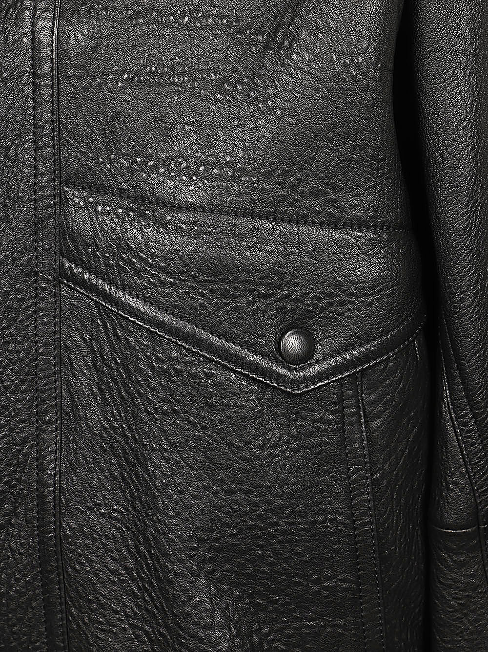 SAINT LAURENT Classic High Collar Leather Jacket