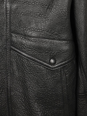 SAINT LAURENT Classic High Collar Leather Jacket