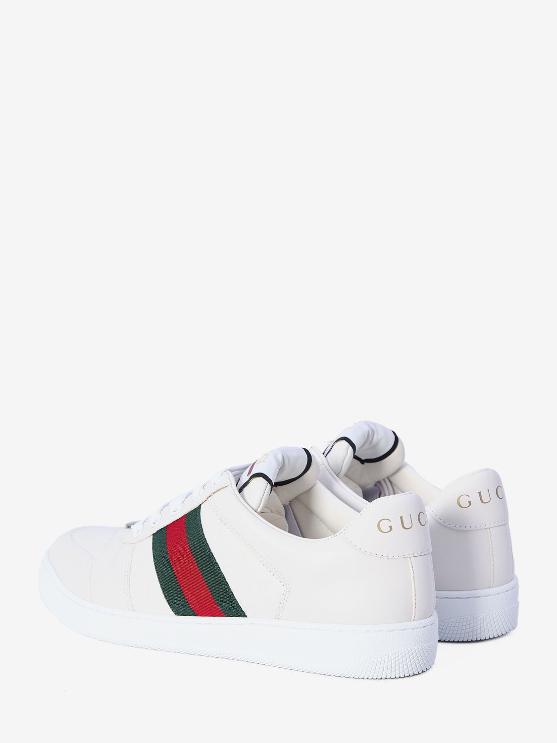 GUCCI Heritage Low-top Lamb Leather Sneakers