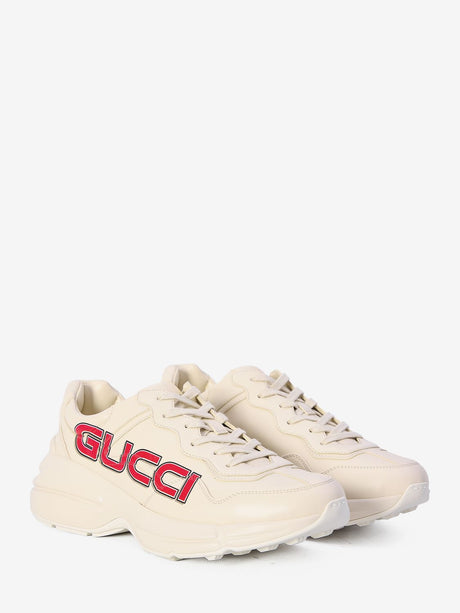 GUCCI Luxury Ivory Leather Sneakers