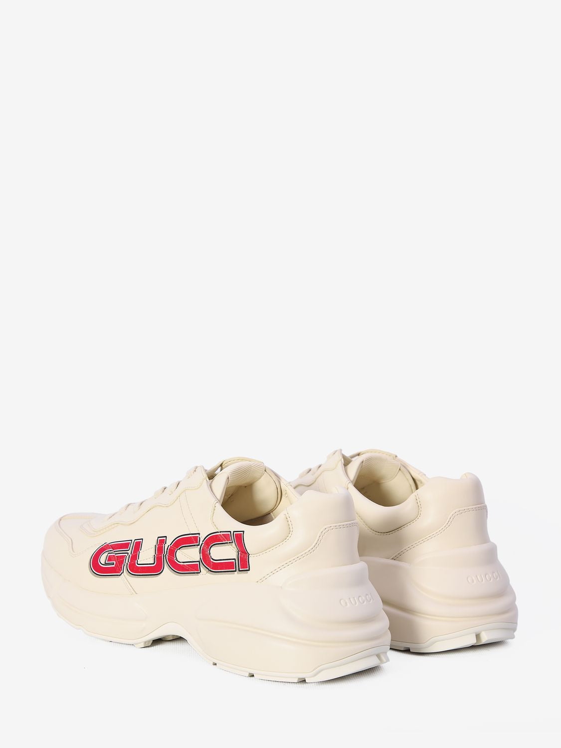 GUCCI Luxury Ivory Leather Sneakers