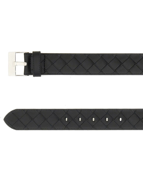 BOTTEGA VENETA Elegant Leather Watch Belt for Men