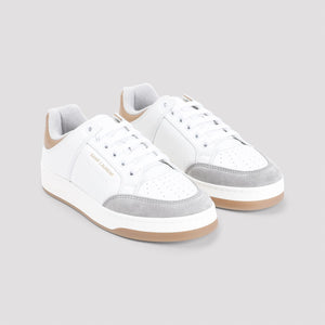 SAINT LAURENT Luxe Metallic Calf Leather Sneakers