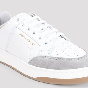 SAINT LAURENT Luxe Metallic Calf Leather Sneakers