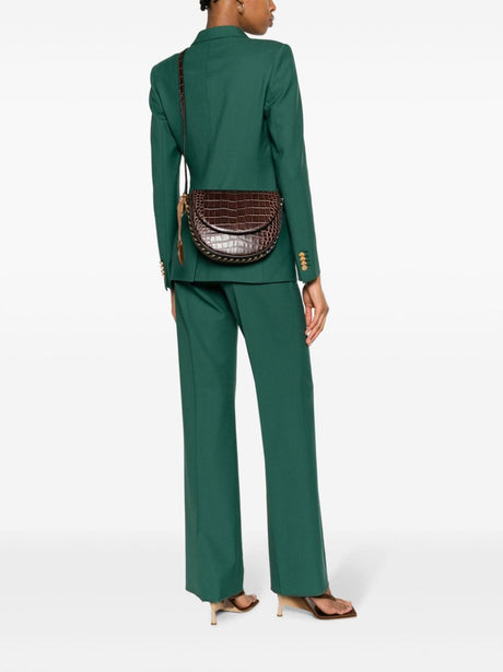 STELLA MCCARTNEY Frayme Embossed-Crocodile Mini Shoulder Bag