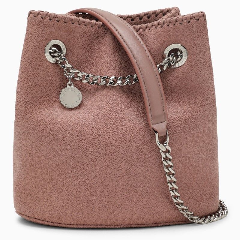 STELLA MCCARTNEY Faux Leather Mini Bucket Handbag