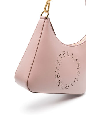 Balo vai đeo chéo Stella McCartney xanh lam giả da với chi tiết logo lỗ