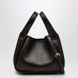 STELLA MCCARTNEY Elegant Small Chocolate Vegan Leather Handbag