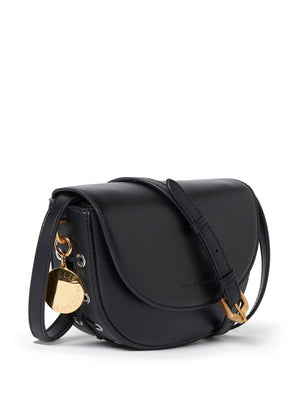 STELLA MCCARTNEY Chic Black Crossbody with Gold-Tone Accents