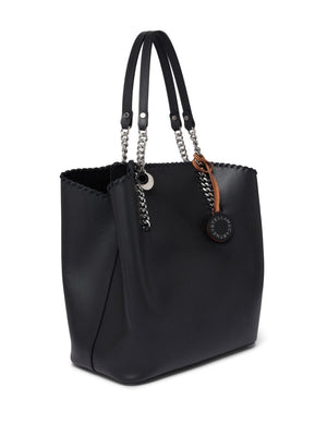 STELLA MCCARTNEY Elegant Black Chain-Link Tote