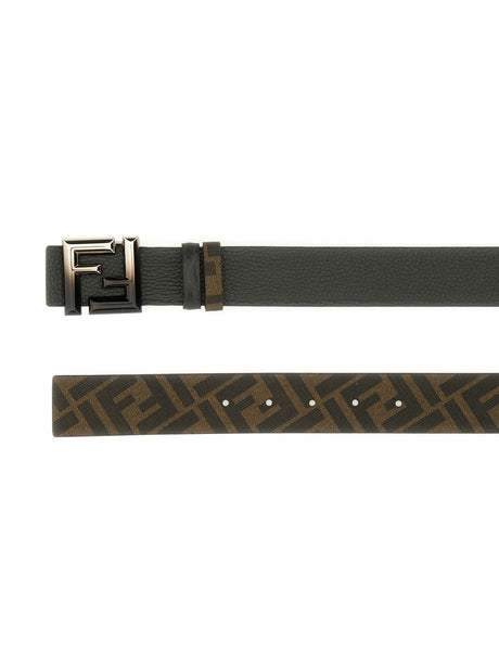 FENDI Luxury Leather Belt - Men's 100% Calfskin, Made in Italy