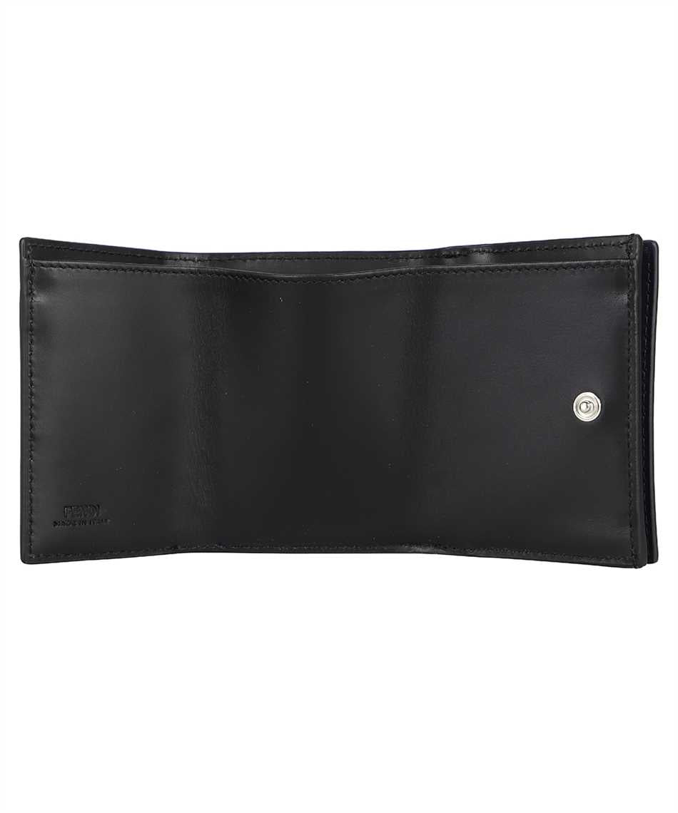 FENDI Navy Leather Trifold Wallet for Men - FW22