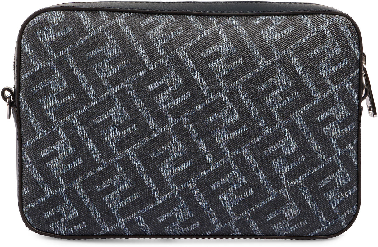 FENDI Diagonal Mini Camera Case in Blue - 22x15x4.5 cm