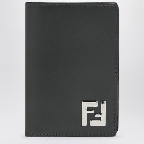 FENDI Mini Leather Military Green Card Case