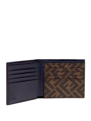 FENDI Fabulous FF Pattern Mini Leather Wallet