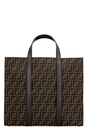 FENDI Jacquard Tote Handbag