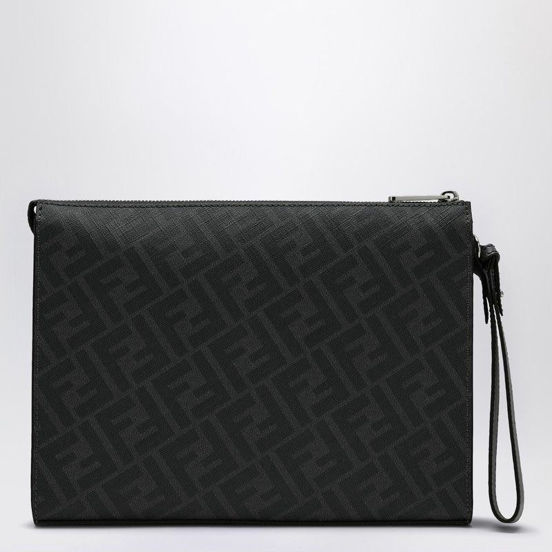 FENDI Diagonal Pouch Handbag in FF Canvas