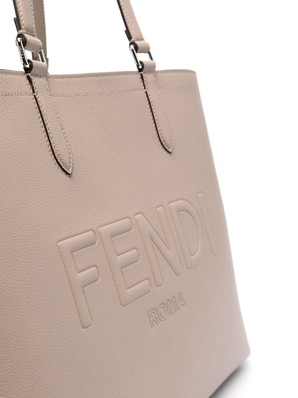 FENDI Elegant Leather Shopping Handbag for Men