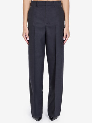 GUCCI Wide-Leg Wool Gabardine Trousers - Regular Fit