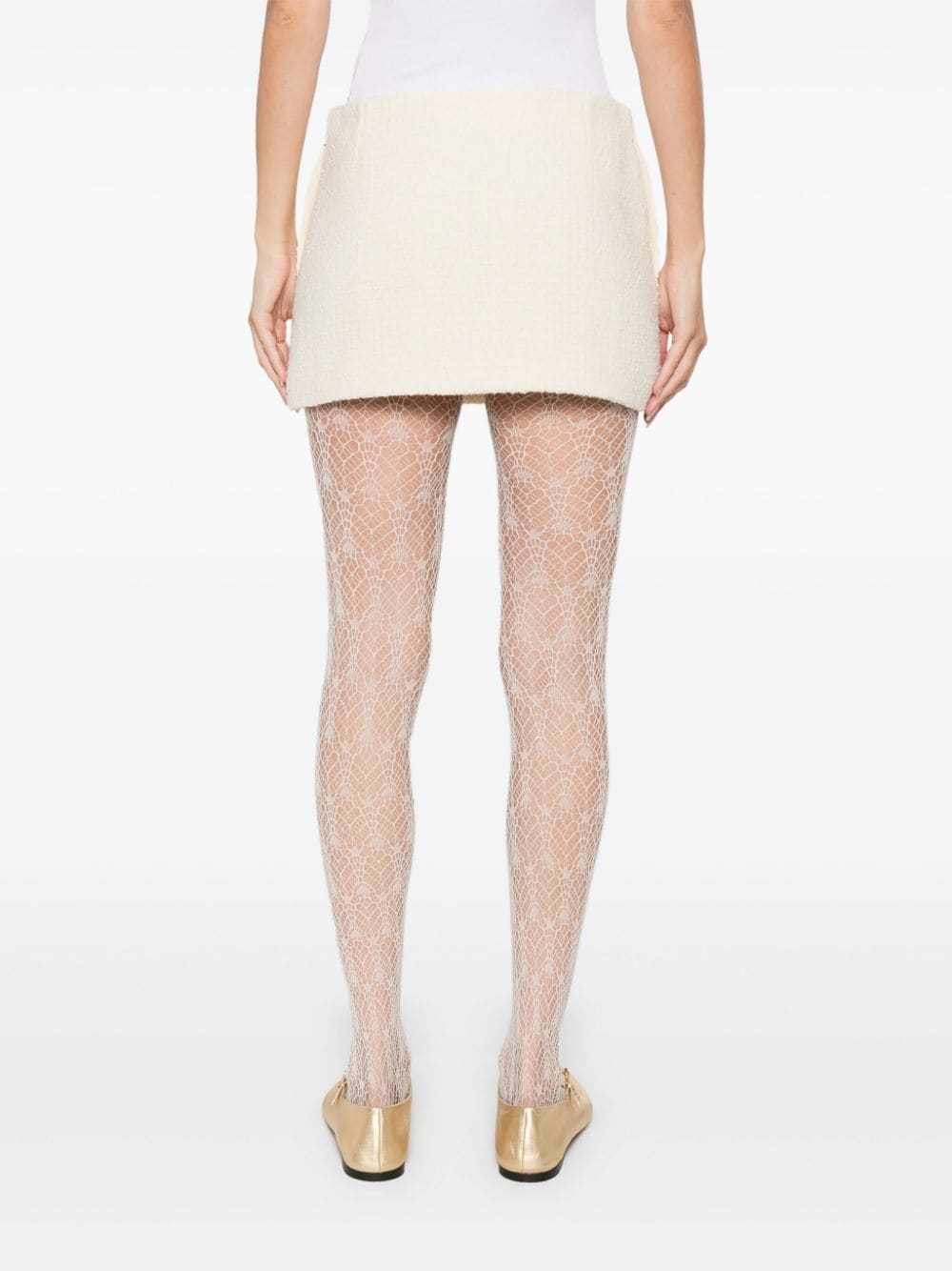 GUCCI Thigh-Length Mini Bouclé Skirt